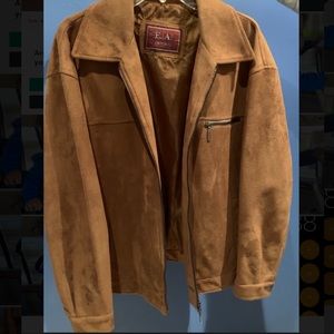 Large Emporio soft Suede Jacket ...Brown